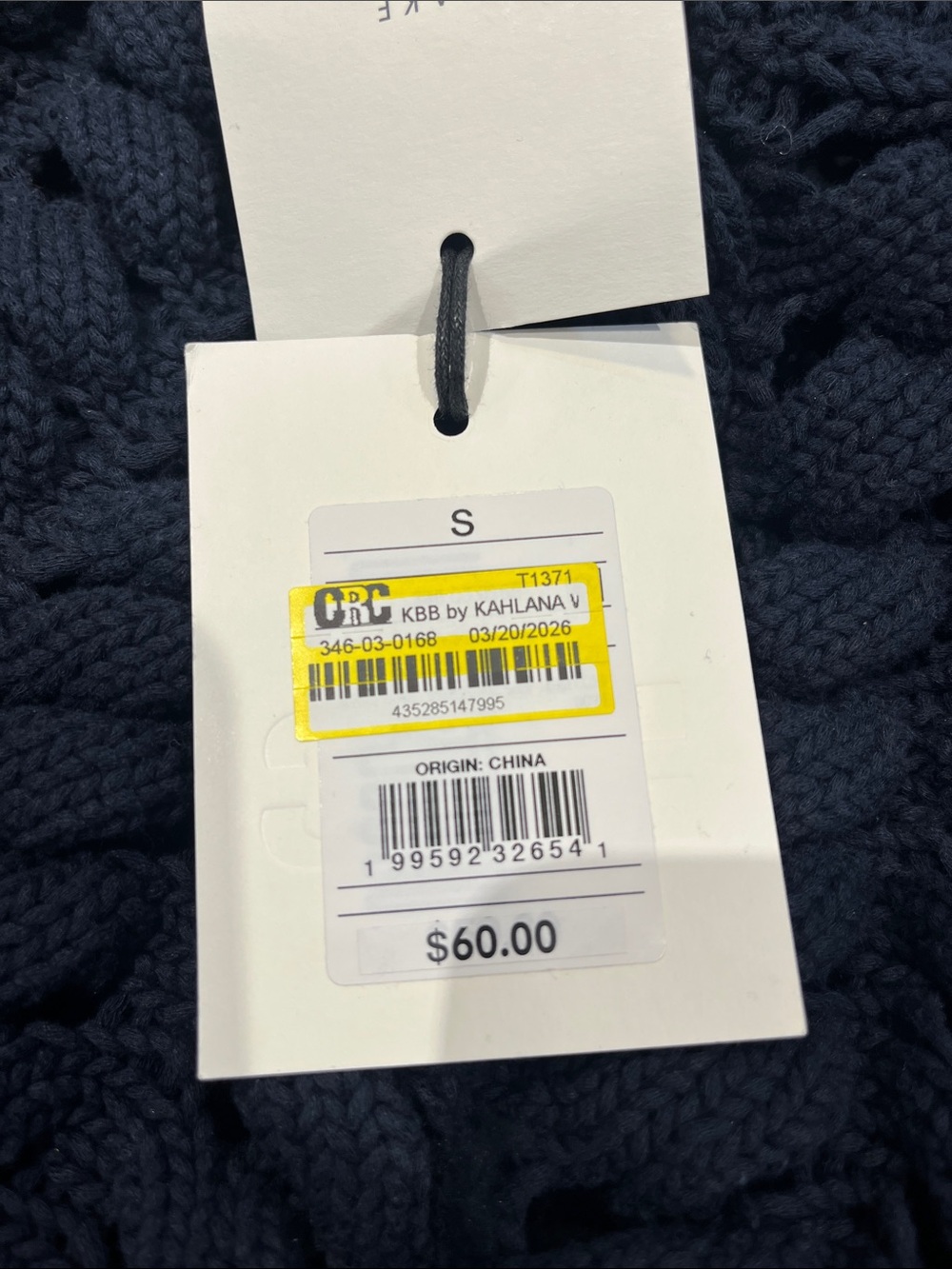 KBB by KAHLANA Women’s Chunky Knit Sweater DARK NAVY - Picture 6 of 7